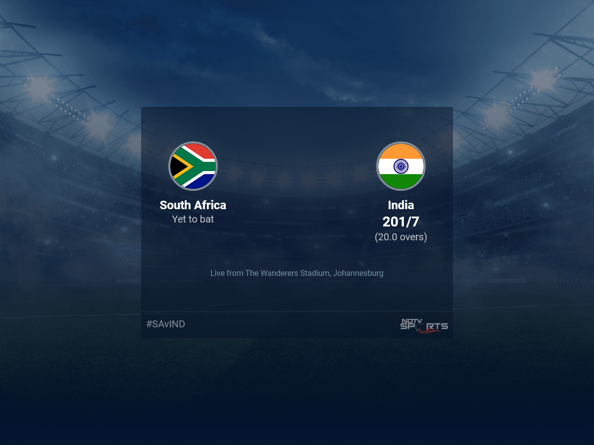 South Africa vs India: South Africa vs India Live Cricket Score, Live Score Of Today’s Match on NDTV Sports